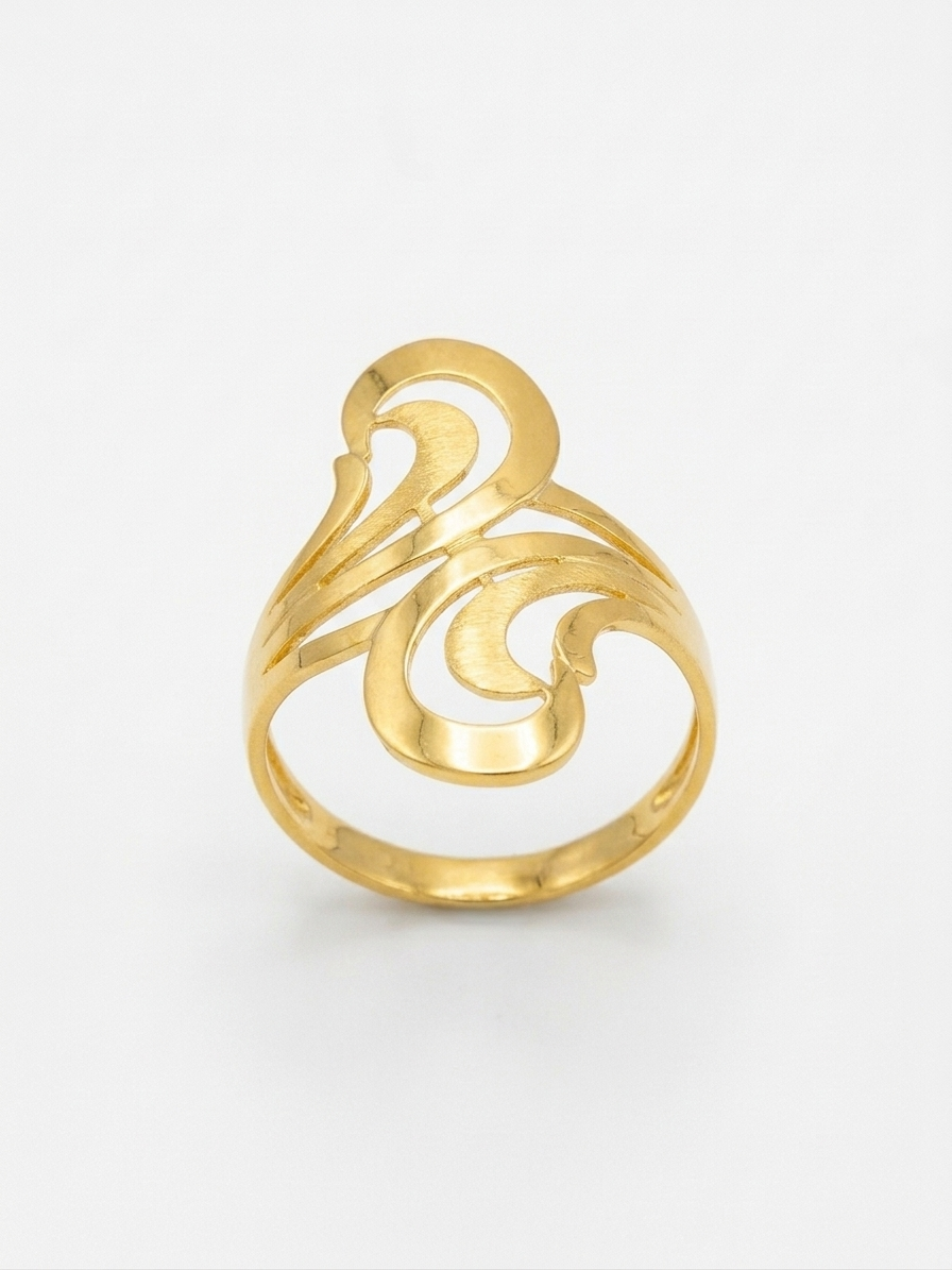 Elegant 21K Gold Designer Ring
